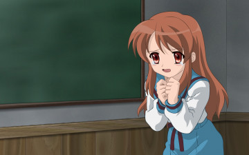 Картинка аниме the melancholy of haruhi suzumiya