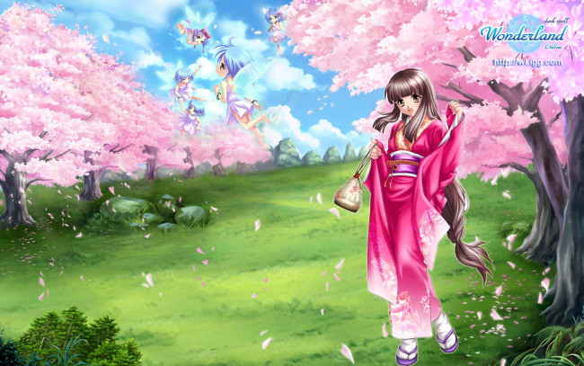 Обои картинки фото аниме, wonderland