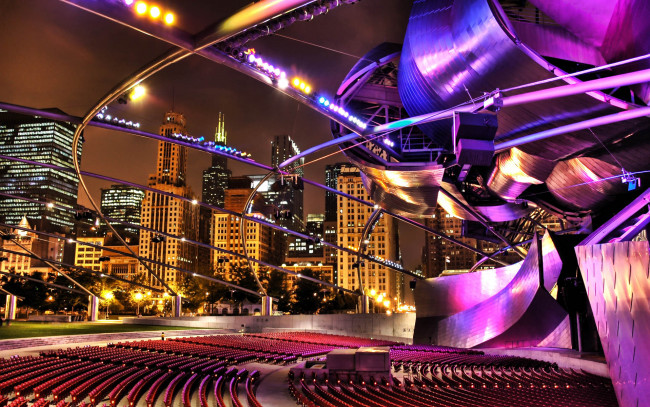 Обои картинки фото города, огни, ночного