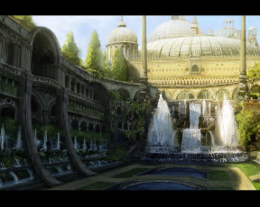 Картинка фэнтези замки