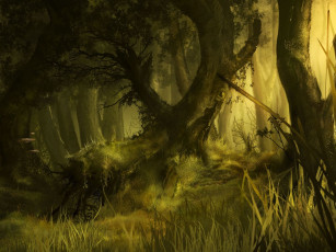 Картинка рисованные природа