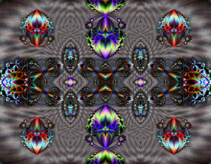 Картинка 3д графика fractal фракталы узор фон