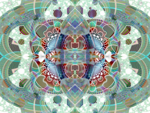 Картинка 3д графика fractal фракталы фон узор