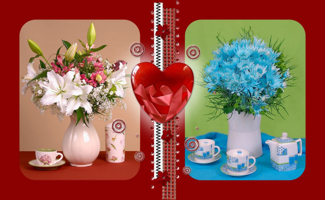 Обои картинки фото автор, ela, roza, цветы, букеты, композиции, коллаж