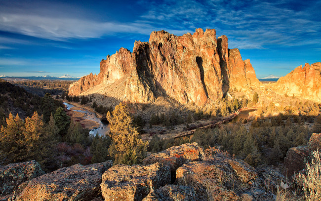 Обои картинки фото природа, горы, небо, скалы, камни