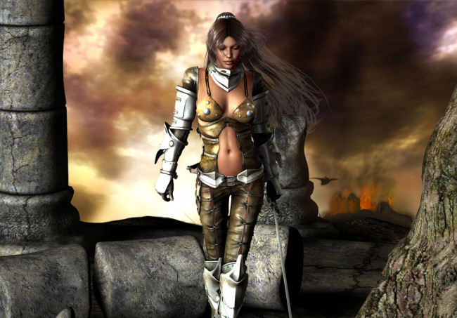 Обои картинки фото 3д, графика, people, люди, девы