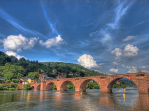 Картинка heidelberg germany города гейдельберг германия neckar хайдельберг река неккар пейзаж