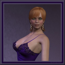 Картинка 3д+графика people+ люди рыжая взгляд девушка