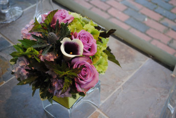 Картинка цветы букеты +композиции розы букет каллы