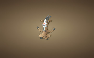 Картинка козел рисованные минимализм рога будда