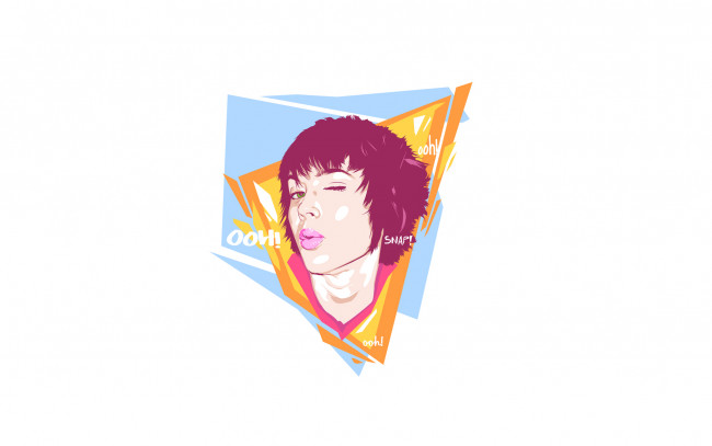 Обои картинки фото девушка, рисованные, минимализм, стиль