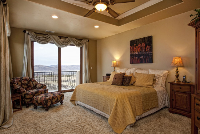 Обои картинки фото интерьер, спальня, кровать