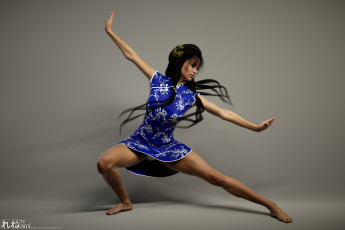 Картинка 3д+графика люди+ people девушка поза фон взгляд