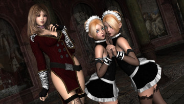 Картинка 3д+графика люди+ people фон взгляд девушки