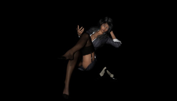 Картинка 3д+графика люди+ people девушка фон взгляд