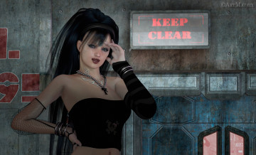 Картинка 3д+графика люди+ people фон взгляд девушка