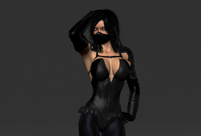 Обои картинки фото 3д графика, люди , people, фон, взгляд, девушка