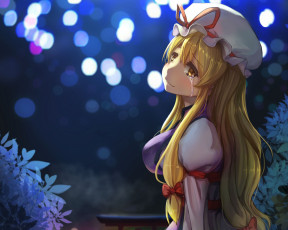 Картинка аниме touhou poly yakumo yukari