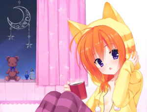 Картинка аниме unknown +другое девушка взгляд фон