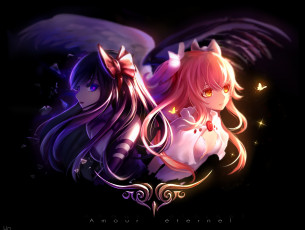 Картинка автор +un+s аниме mahou+shoujo+madoka+magika mahou shoujo madoka magica akemi homura akuma kaname ultimate