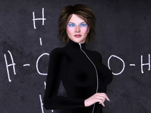 Картинка 3д+графика люди+ people фон взгляд девушка