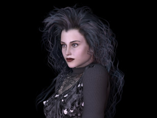 Картинка 3д+графика портрет+ portraits взгляд девушка фон