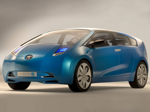 Обои картинки фото toyota hybrid x concept 2007, автомобили, toyota, 2007, машина, авто, concept, hybrid, x