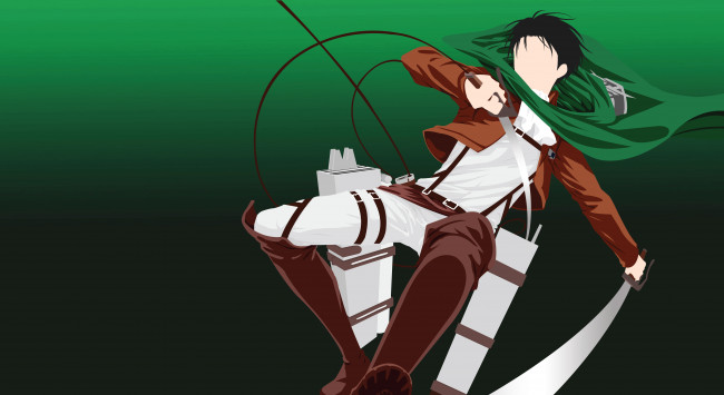 Обои картинки фото аниме, shingeki no kyojin, леви, парень, капрал