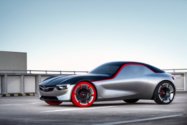 Обои картинки фото автомобили, opel, concept, gt, 2016г