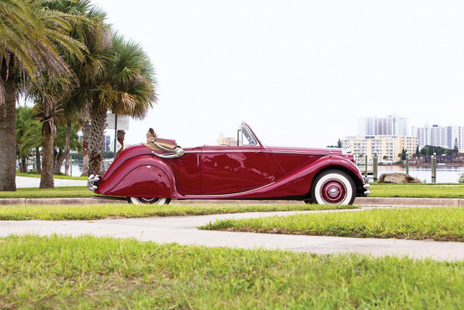 Обои картинки фото автомобили, классика, сoupe, litre, mark, v, 3, jaguar, drophead