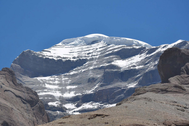 Обои картинки фото тибет,  кайлас, природа, горы, кайлас, паломничество, гора, снег, вершина, вид