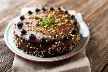 Картинка еда торты черника торт глазурь