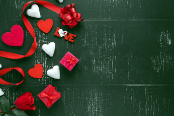 Картинка праздничные день+святого+валентина +сердечки +любовь сердечки