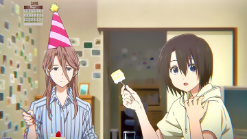 Картинка календари аниме колпак мальчик взгляд девушка 2018