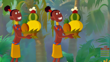 Картинка календари кино +мультфильмы 2018 взгляд человек фрукты