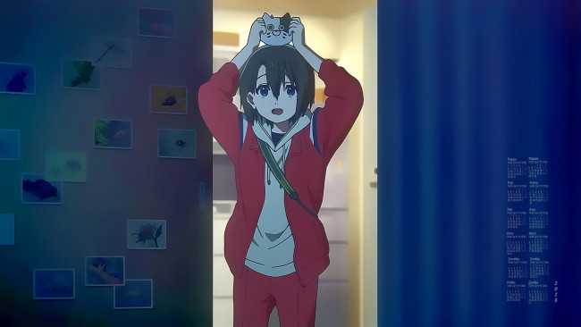 Обои картинки фото календари, аниме, 2018, мальчик, взгляд