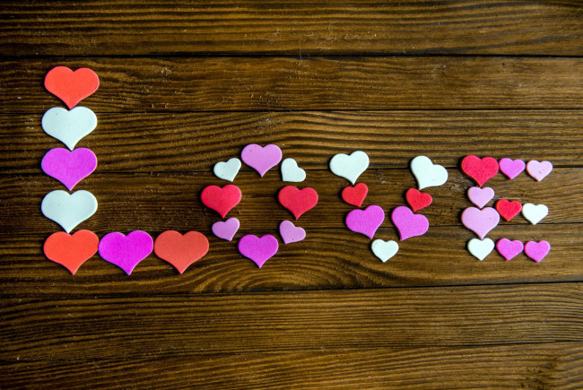 Обои картинки фото праздничные, день святого валентина,  сердечки,  любовь, сердечки, надпись