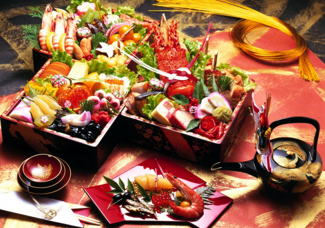 Обои картинки фото еда, рыбные блюда,  с морепродуктами, икра, креветки