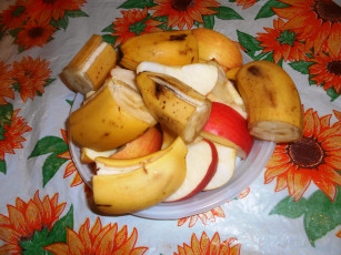 Картинка еда бананы яблоки