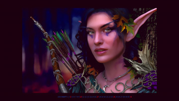 Картинка календари фэнтези девушка стрела взгляд лицо