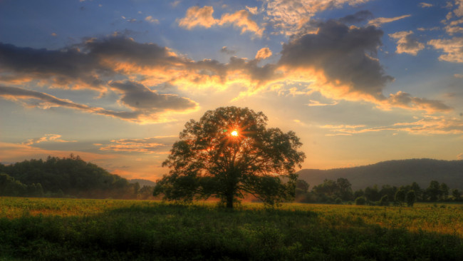 Обои картинки фото природа, восходы, закаты, простор