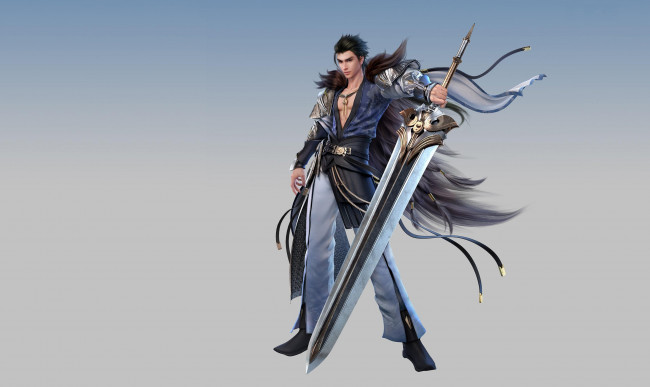 Обои картинки фото видео игры, dynasty warriors 9, меч, воин, парень