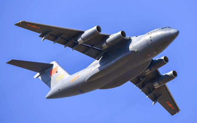 Обои картинки фото xian y-20, авиация, военно-транспортные самолёты, военные, самолеты, ввс, китая, армии, народного, освобождения, военно-транспортный, самолет, китайский