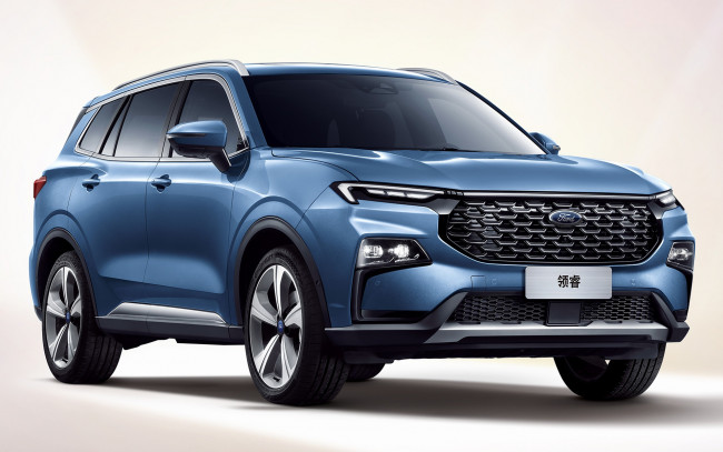 Обои картинки фото 2022 ford equator sport, автомобили, ford, форд, экватор, спорт, экстерьер, вид, спереди, новый, синий, американские, кроссовер