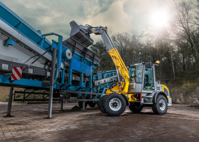 Обои картинки фото техника, фронтальные погрузчики, paus