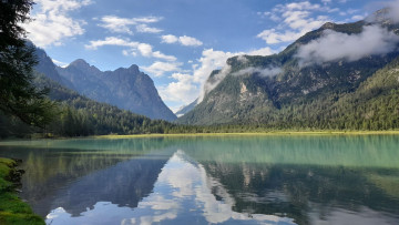 Картинка toblach+lake trentino-alto+adige italy природа реки озера toblach lake trentino-alto adige