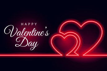 обоя праздничные, день святого валентина,  сердечки,  любовь, сердечки, неон