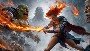 обоя фэнтези, маги,  волшебники, нейросети, графика, нейроарт, ai, art, нейронные, сети, рисунки, нейро, искусство, нейрографика, graphics, neuroart, neural, networks, drawings, neuro, neurography