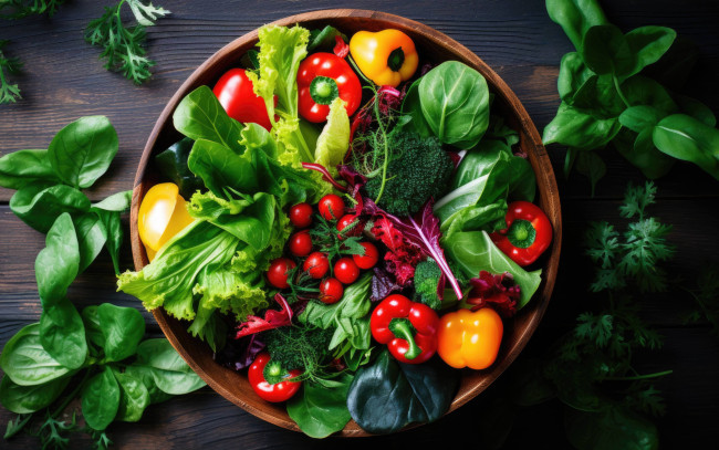 Обои картинки фото 3д графика, еда-, food, салат