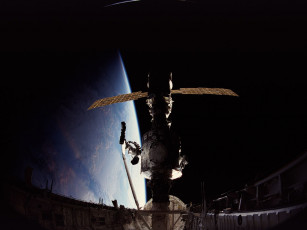 Картинка строительство мкс космос космические корабли станции